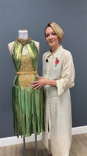 #Strictly Costume Designer Vicky Gill gives us details behind Maddie’s Cha Cha costume from Week 5!