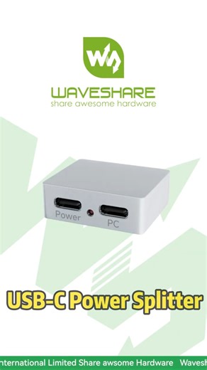 Blocks reverse power to PC , Clean power/data separation,Perfect for PiKVM setups#waveshare