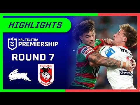 NRL Highlights: Rabbitohs v Dragons - Round 7 | NRL on Nine