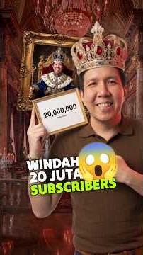 WINDAH BASUDARA 20 juta subscribers 😱 #shorts
