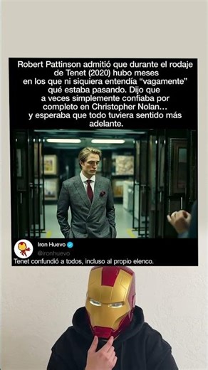 Tenet (2020) — Incluso Pattinson estaba confundido.