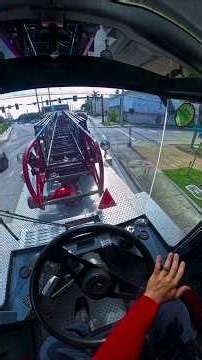 Why Does This Fire Truck Twist When It Turns? 😳