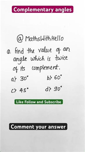 Complementary Angles , Lines and angles class 6,7,8,9 properties of angles Geometry #geogebra