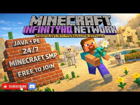 Minecraft SMP LIVE 24/7 | iHQ Broadcast English | 1.21.11 (Java & Bedrock/PE) #minecraft #smp