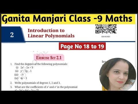 Class 9 Maths | Chapter 2 Introduction to Linear Polynomials Ganit Manjari | Ex 2.1 Solution