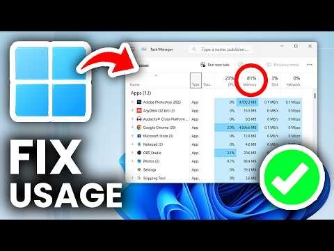 Fix High RAM/Memory Usage In Windows 11 - Best Fixes