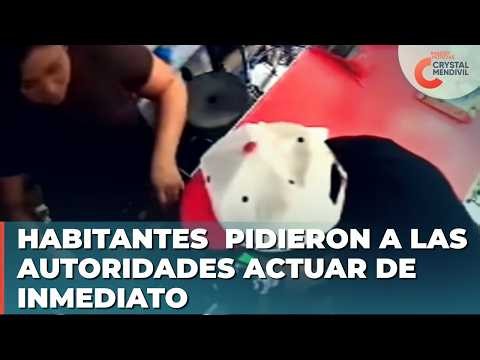 ¡Le rozó la bala! Asaltante dispara por accidente durante robo a tienda en Puebla | Crystal Mendivil