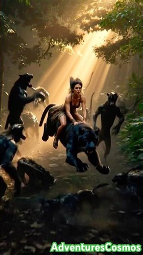 Deadly Creature Attack in the Jungle 😱 | Cinematic Survival Story #adventure #wolf #blackpanther