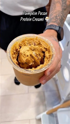 Pumpkin pecan protein Ninja Creami 🎃🍨🍂 #recipe #foodie