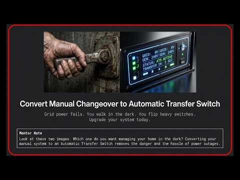 No More Manual Switching! How an Automatic Transfer Switch (ATS) Works for Home Generators