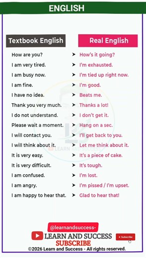 Stop Sounding Like a Textbook! 🚫 Real English Tips