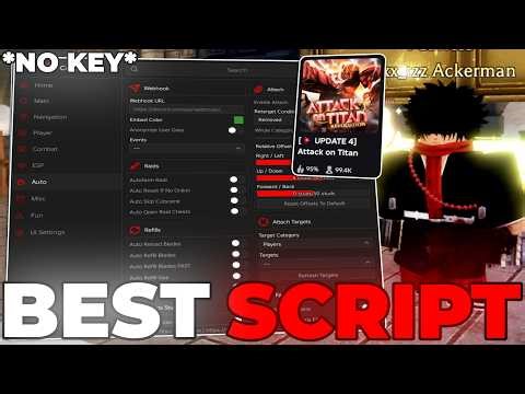 [💥 NEW] Attack On Titan Revolution Script – *NO KEY* Auto Farm, Auto Raid, Instant Kill, Kill Aura!