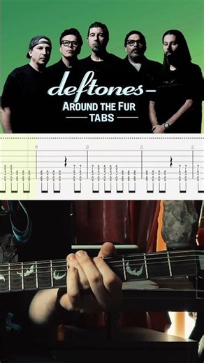 DEFTONES - Around the Fur TABS & Tutorial #guitar #guitarcover #guitarlesson #guitartabs #guitarist
