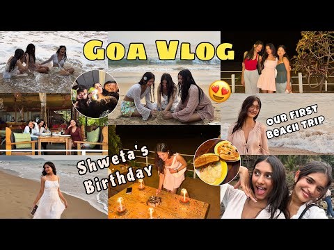 First Time Beach Experience😭🌊 | Goa Trip Vlog That We’ll Never Forget!❤️☀️🏖️