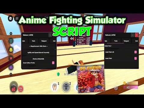 ANIME FIGHTING SIMULATOR ENDLESS SCRIPT *NO KEY* - (AUTO FARM, AUTO TRAIN ALL, MAX STATS, AUTO KILL)