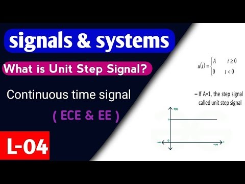 What is Unit Step Signal? | Step function | Continuous Time Signal | Signal and System Hindi