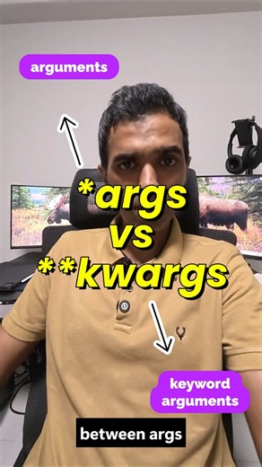 *args and **kwargs Explained for Interviews (Don’t Panic on This One) #python #pythoninterview