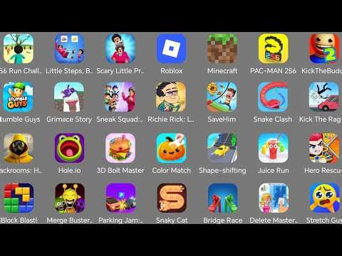 456 Run Challenge,Roblox,Minecraft,Death Puzzle,Save Him,Grimace Story,Juice Run,Scary Teacher 3D