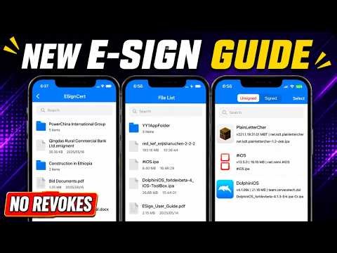 NEW! Install ESign With New Certificate | Install IPA Files on iPhone & iPad - No PC, No Revokes
