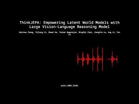 2603.22281 - ThinkJEPA: Empowering Latent World Models with Large Vision-Language Reasoning Model