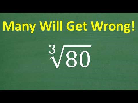 Cube Root of 80 — Many Will Get This Wrong!