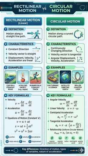 RECTILINEAR and Circular Motion||Physics