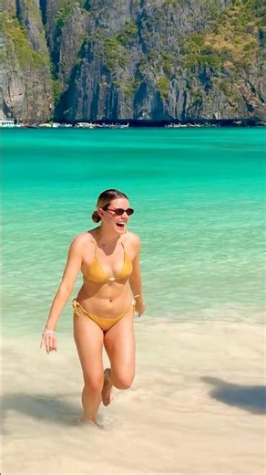 🇹🇭Maya Bay Beach Nice Summer Holiday Wonderful Day 32🐬 #mayabeach #mayabay