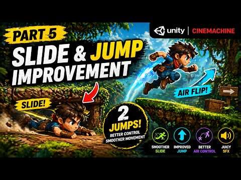 Slide And Jump Fix (Part 5) | Unity 2.5D Jungle Game Development Course | Complete Game from Scratch