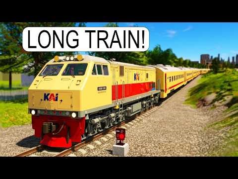 I Derail a Long Train on Roblox BUT I Was Going Full Speed
