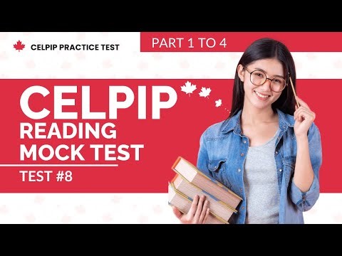 CELPIP Reading Mock Test 2026 Part 1 to 4 Test #8
