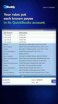 From bank statement to QuickBooks, step by step