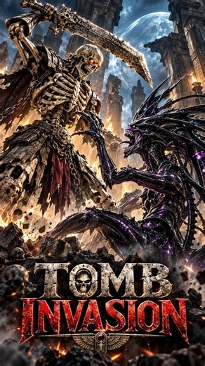 Giant Skeleton Warrior vs Alien Queen ⚔️👽 | Tomb Invasion | Epic Monster Battle #monsterbattle