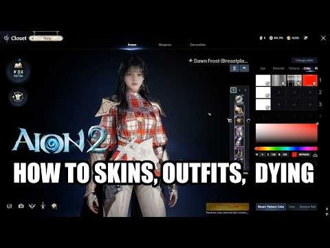 AION2 How To: Armor Outfit Skins Appearance and Dying Colors
