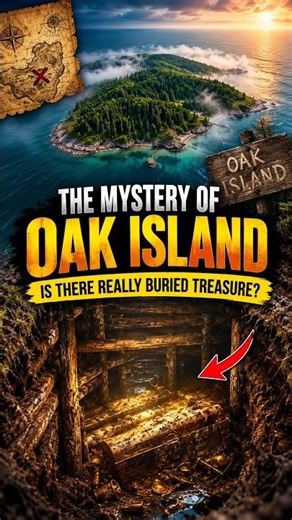 The Oak Island Mystery: Is There Really Buried Treasure? 😱🏝️ #Shorts