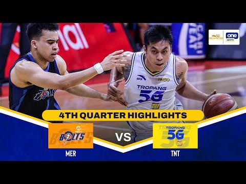 MERALCO vs. TNT | SEMIS GAME 1 | 4TH QUARTER HIGHLIGHTS | PBA SEASON 50 PHILIPPINE CUP
