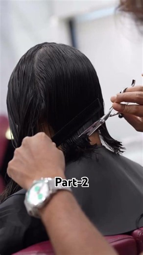 From Long Tresses to a Chic Bob. ✨ #haircut #yt #hairstyle #hairstyle #shortbraids #longbraids