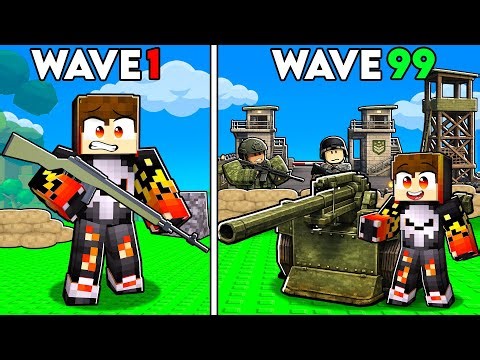 I Trained My ARMY to Survive 100 WAVES of WAR in Roblox!