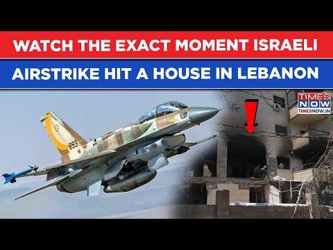 Israel Fighters Thunder: Watch Exact Moment When IDF Airstrike Hit Lebanon Home, Hezbollah Sweats