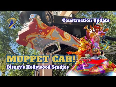 Muppets! New Paint Job & Construction Update at Rock 'n' Roller Coaster - Disney's Hollywood Studios