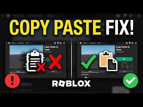 How to Fix Copy and Paste Not Working in Roblox | Clipboard Reset Fix (Step-by-Step)