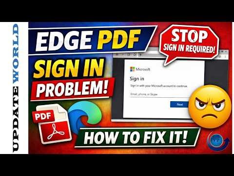How to stop Microsoft Edge sign in popup when opening PDF