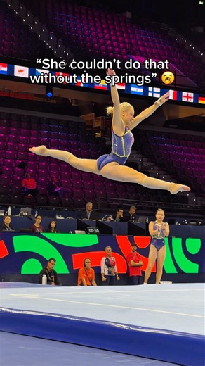 She’s so powerful 😳 (Sabrina Voinea) #olympics #gymnastics #sports #gymnast #worldgymnastics