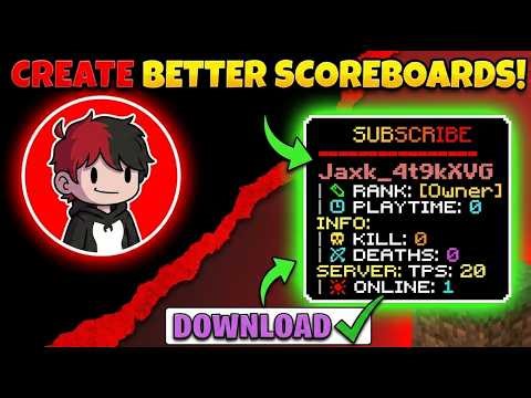 كيف تسوي سكوربورد احترافي لسيرفرك في Aternos مثل هايبكسل! 🏆 (شرح كامل)