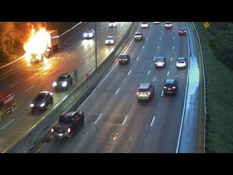 Car fire on I-20 WB on Atlanta's west side