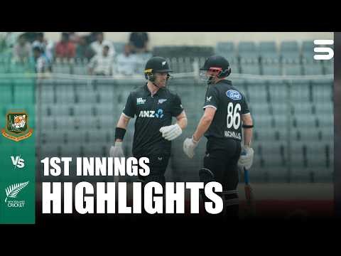 1st Innings Highlights | Bangladesh vs New Zealand | Match 01 | ODI Series 2026 | M9G1T