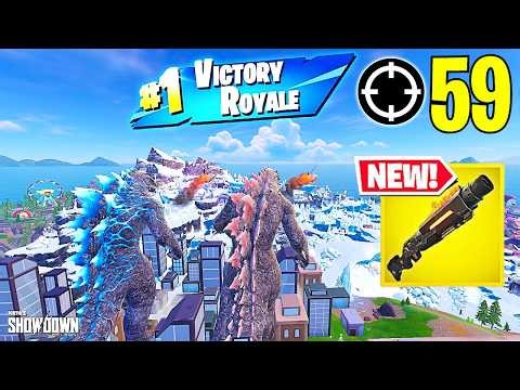 NEW Godzilla Evolved Skin! 59 Elimination Duo Vs Squads Wins "Fortnite Chapter 7 Season 2" Gameplay