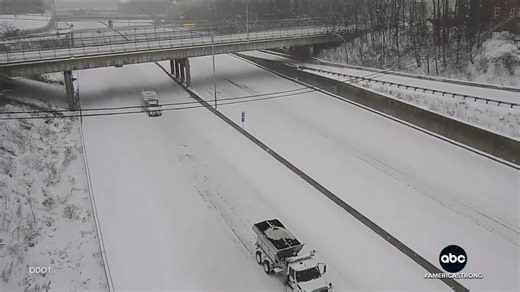 Roads were nearly impassable in Ohio during the winter storm as an ambulance transferred a baby boy to Cincinnati Children's Hospital. David Muir shares how an Ohio DOT snowplow driver helped save the day — and the baby’s life. #AmericaStrong https://abcnews.go.com | ABC News
