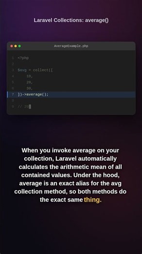 Laravel Collections: average()
