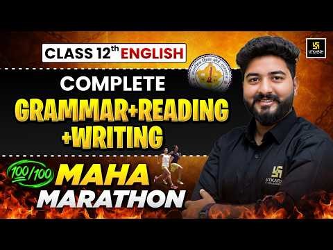 RBSE Class 12 English Grammar, Writing & Reading Section One Shot 🔥 | Board Exam 2026 | Mohit Sir