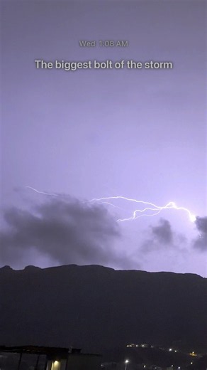The Biggest Lightning Bolt of the Storm (Slow Motion)